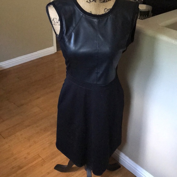 BCBG ‘Adison’ Faux-Leather Dress - Picture 1 of 4